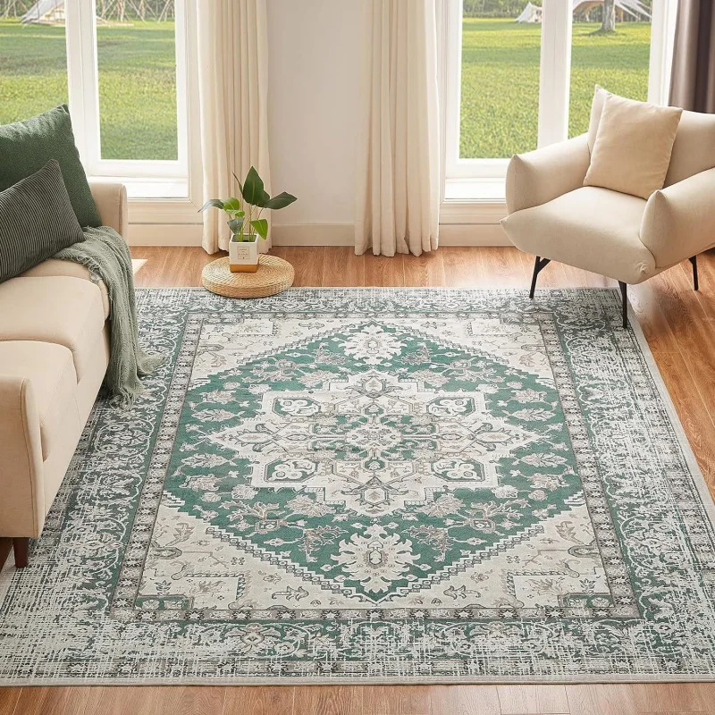 Non-slip Dirty-resistant Sofa Mat Easy to Clean American Persian Living Room Carpet