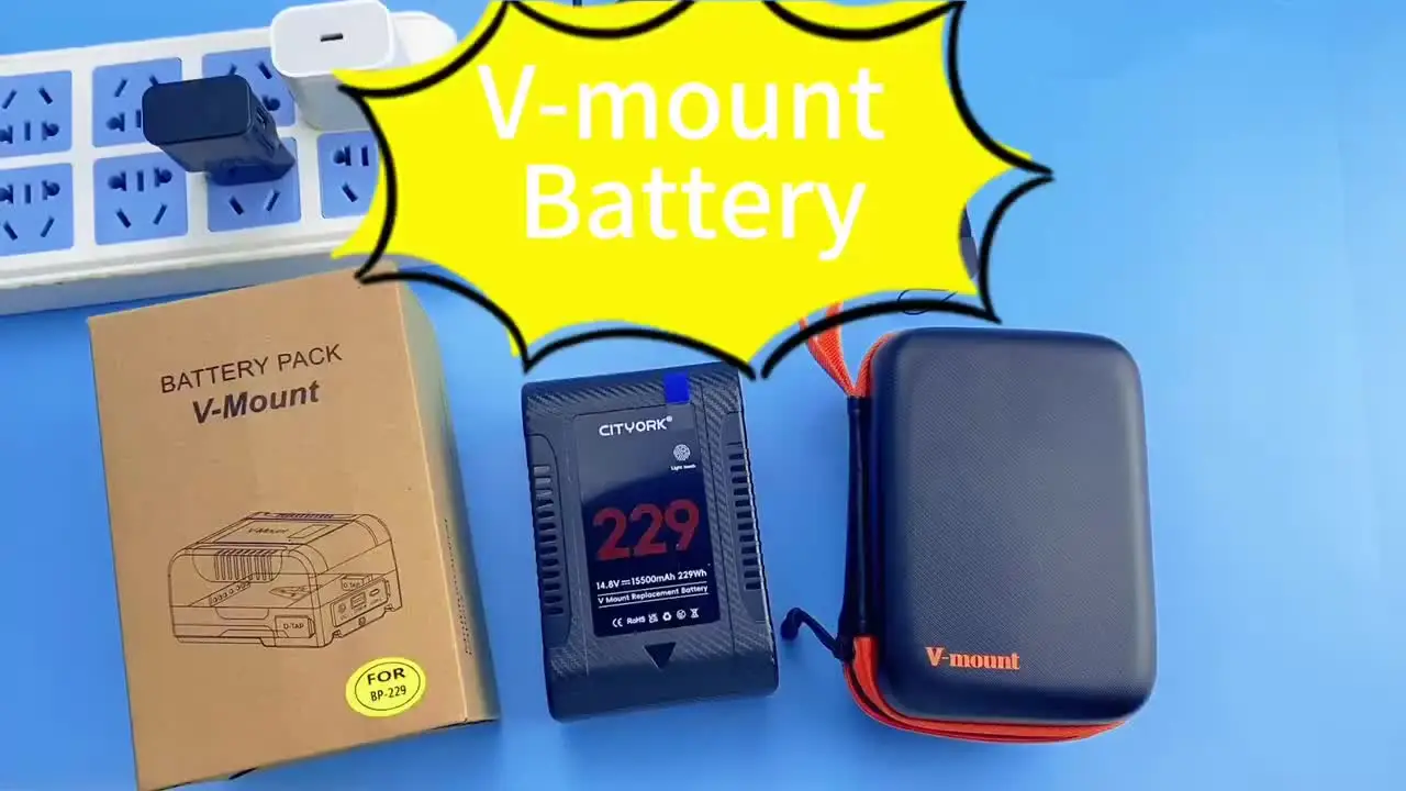 Аккумулятор с V-образным креплением BP-229 для видеокамеры Sony видеоподсветки Blackmagic