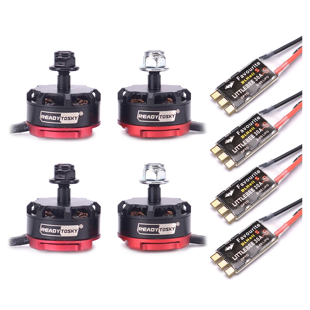 

RS2205 2300KV 2205 CW / CCW бесщеточный двигатель + Littlebee 30A blheli _ s ESC для X220 QAV 250 FPV RC Racing Quad Motor Multicopter