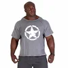 Men's T Shirts Fitness Men Bodybuilding  Shirt Batwing Sleeve Rag shirt Gym Fitness Muscle Running T shirt 5