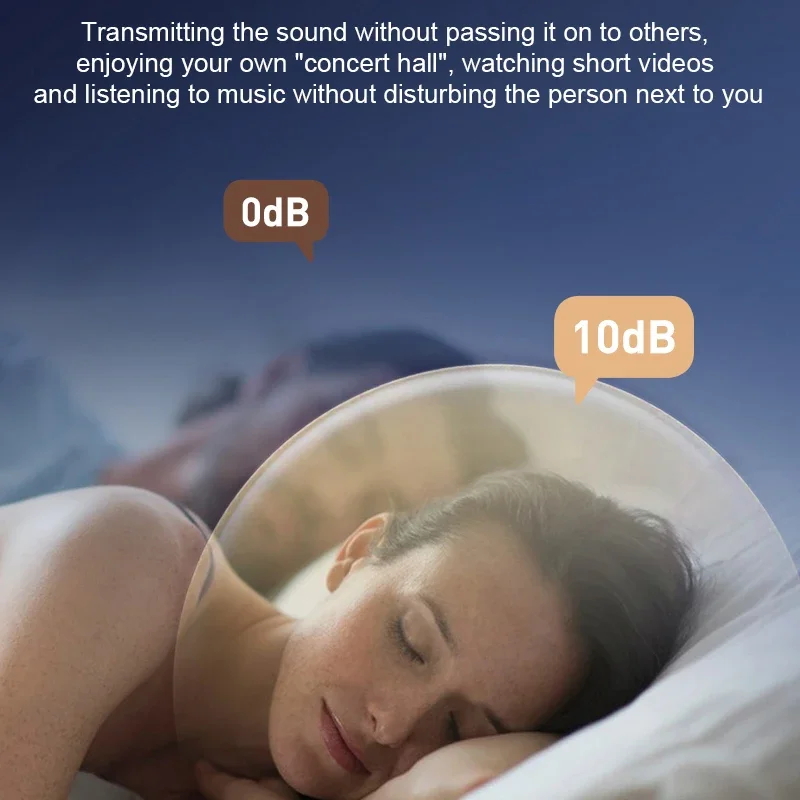 Bone Conduction Bluetooth Speakers Under Pillow Wireless MP3 Music Player Built in White Noise Support TF Card Improve Sleep 6