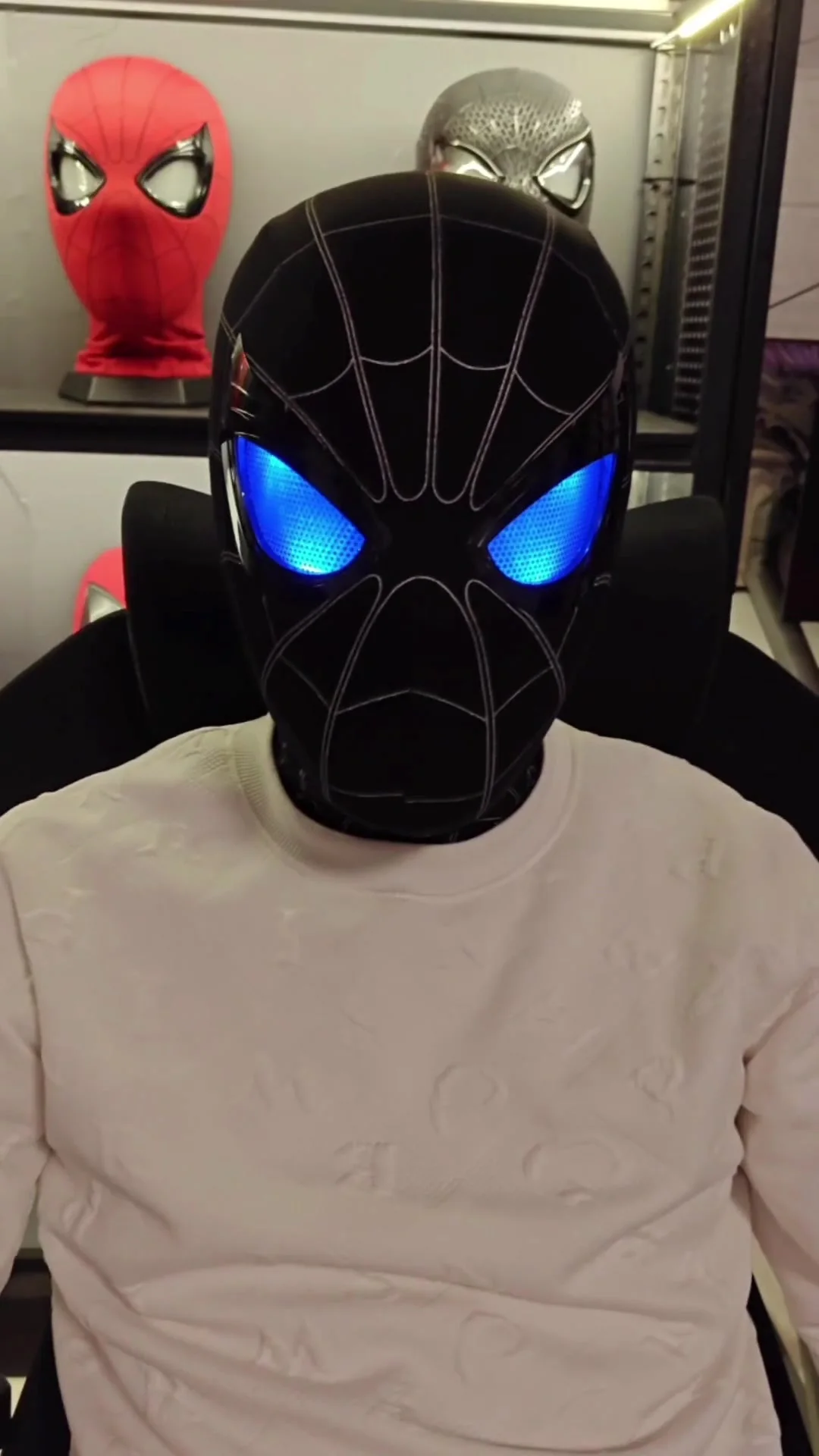 ブラック スパイダーマン スーパーヒーロー マスク ハロウィンマスク