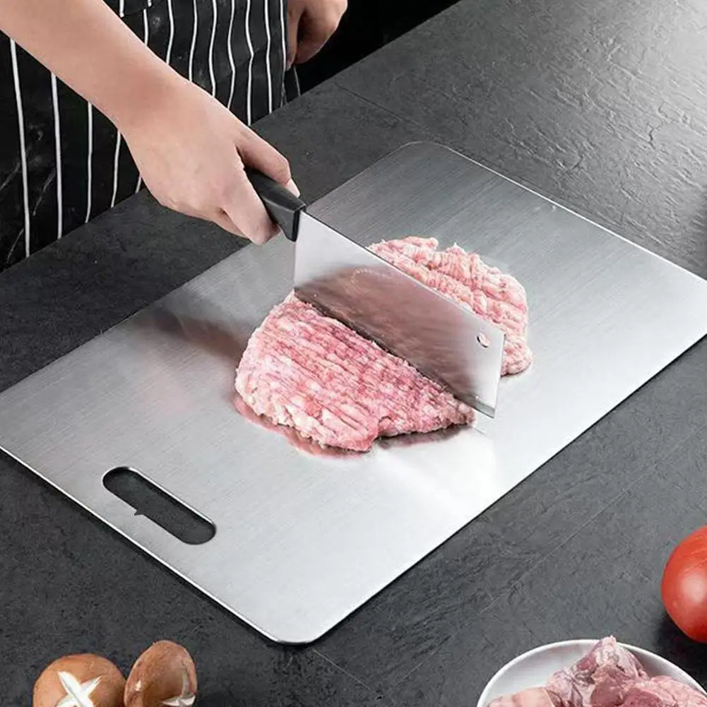 Double-Sided Stainless Steel Cutting Board 5