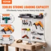 VEVOR Wall-Mounted Hardware Tool Hanging Board Parts Storage Box Garage Workshop Rack with Hooks Screw Wrench Display Shelf 2