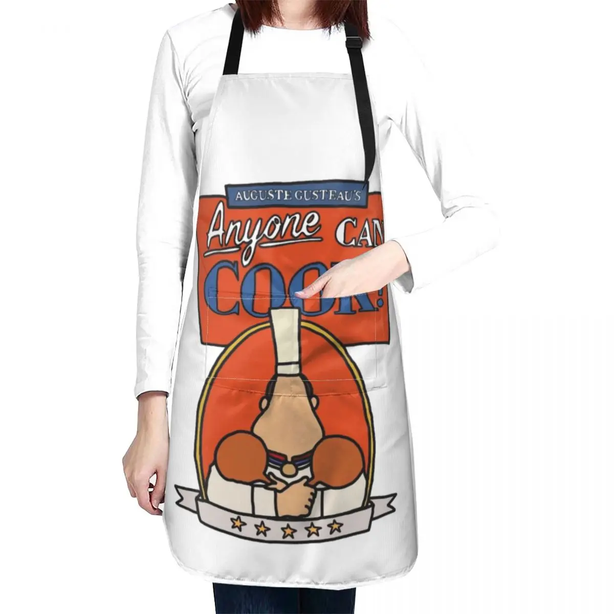 

Anyone can cook! - Ratatouille Apron Kitchen Apron For Men Kitchen Apras Man Salon Apron men's barbecue apron