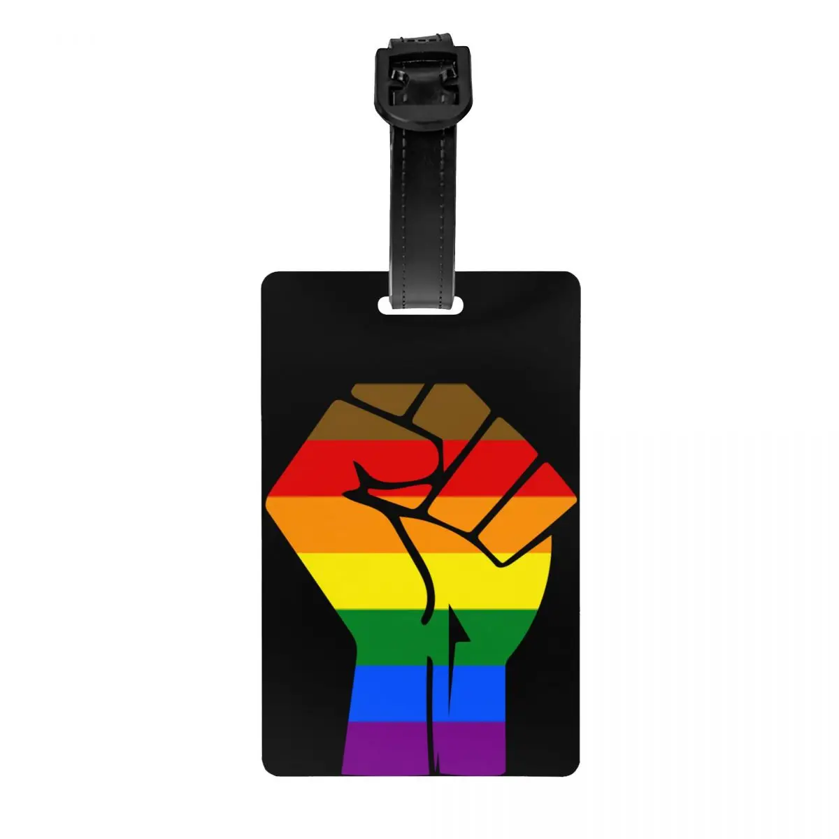 

Black Lives Matter Fist LGBT Pride Plag Luggage Tag Lesbian Gay Travel Bag Suitcase Privacy Cover ID Label