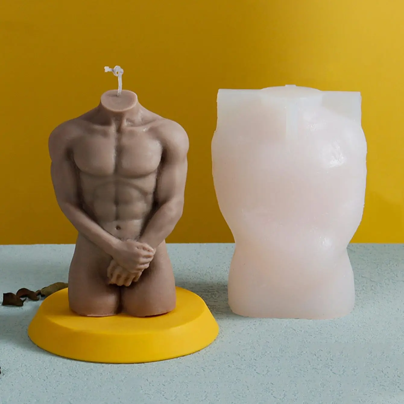 Classic Pregnant Women's Human Body Silicone Mold Aromatherapy Candle Plaster Men's and Women's Candle Mold DIY Handmade Soap