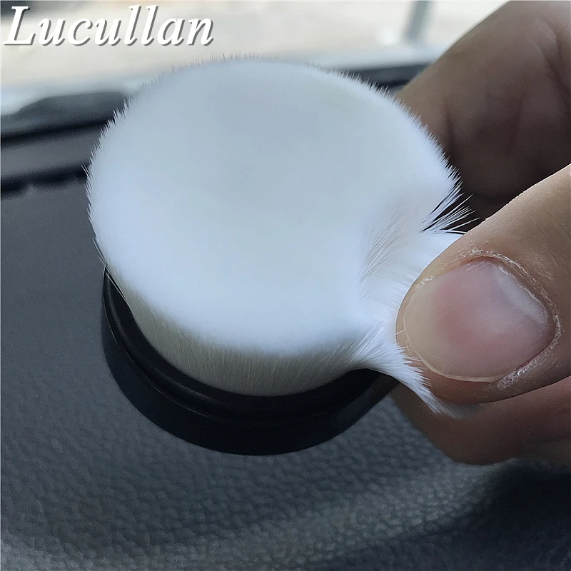 Lucullan Ergonomic Super Soft Hair Nano brush Interior Leather Panel LCD Cleaning Dusting Brush car cleaning tool
