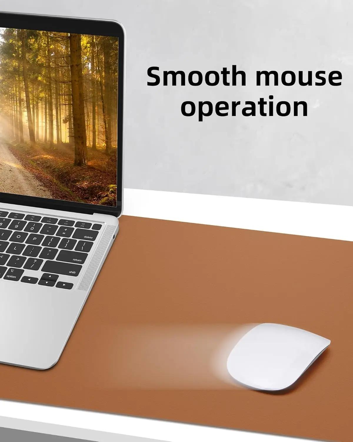 Tappetino protettivo per scrivania in PU con cuciture rinforzate, antiscivolo, impermeabile, facile da pulire, ideale per computer e mouse da gioco._voghion.com