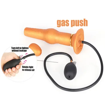 Inflated Anal Plug Dildo Vaginal Anal Ovipositor Butt Plug 18 Sex Toys For Men Women Prostate Massage Dilator Fake Penis Dildos 2