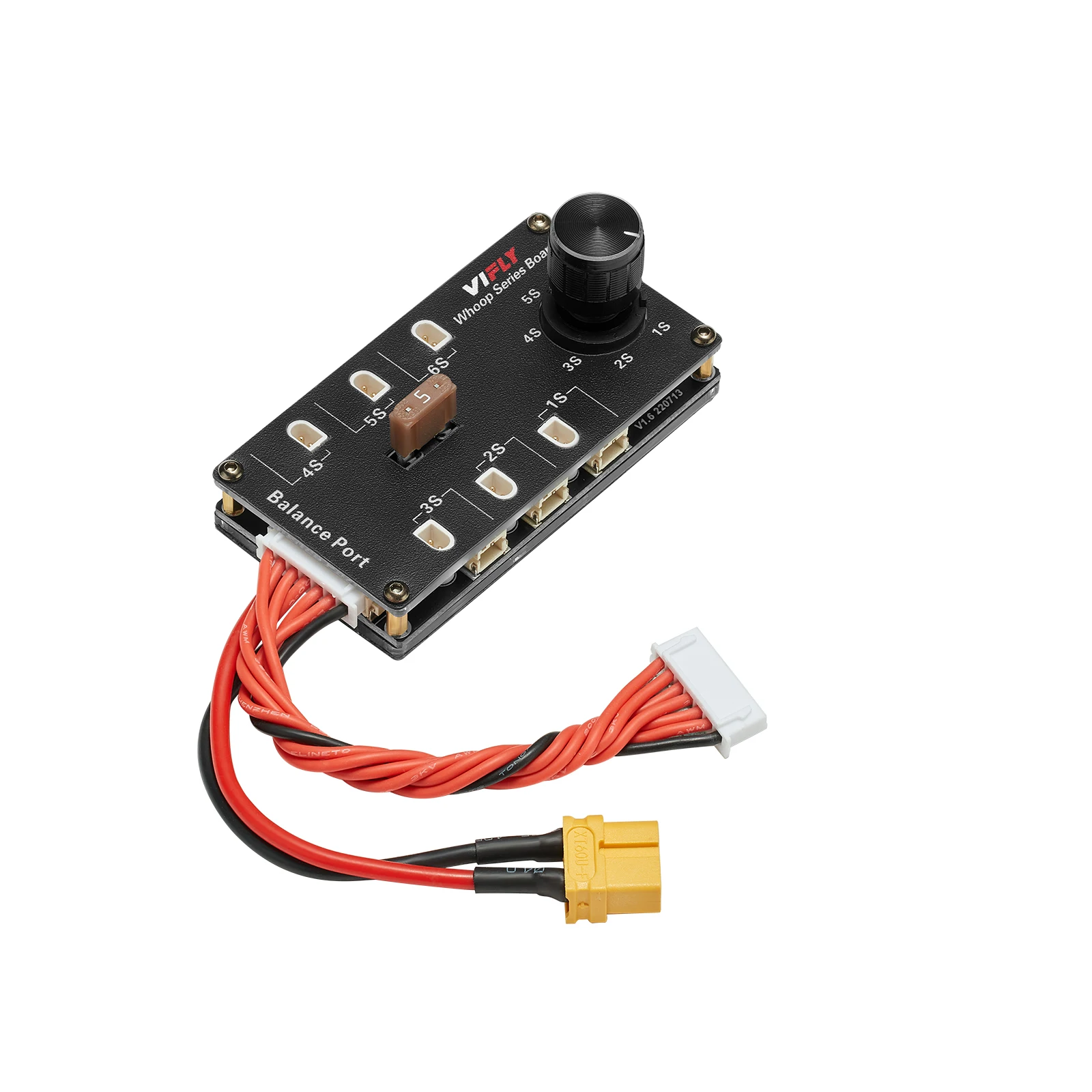 

VIFLY Whoop Series Board Balance Charging Board 6 Port 1S LIPO Battery XT60 Input for PH2.0 BT2.0 / GNB27 1S FPV Tinywhoop