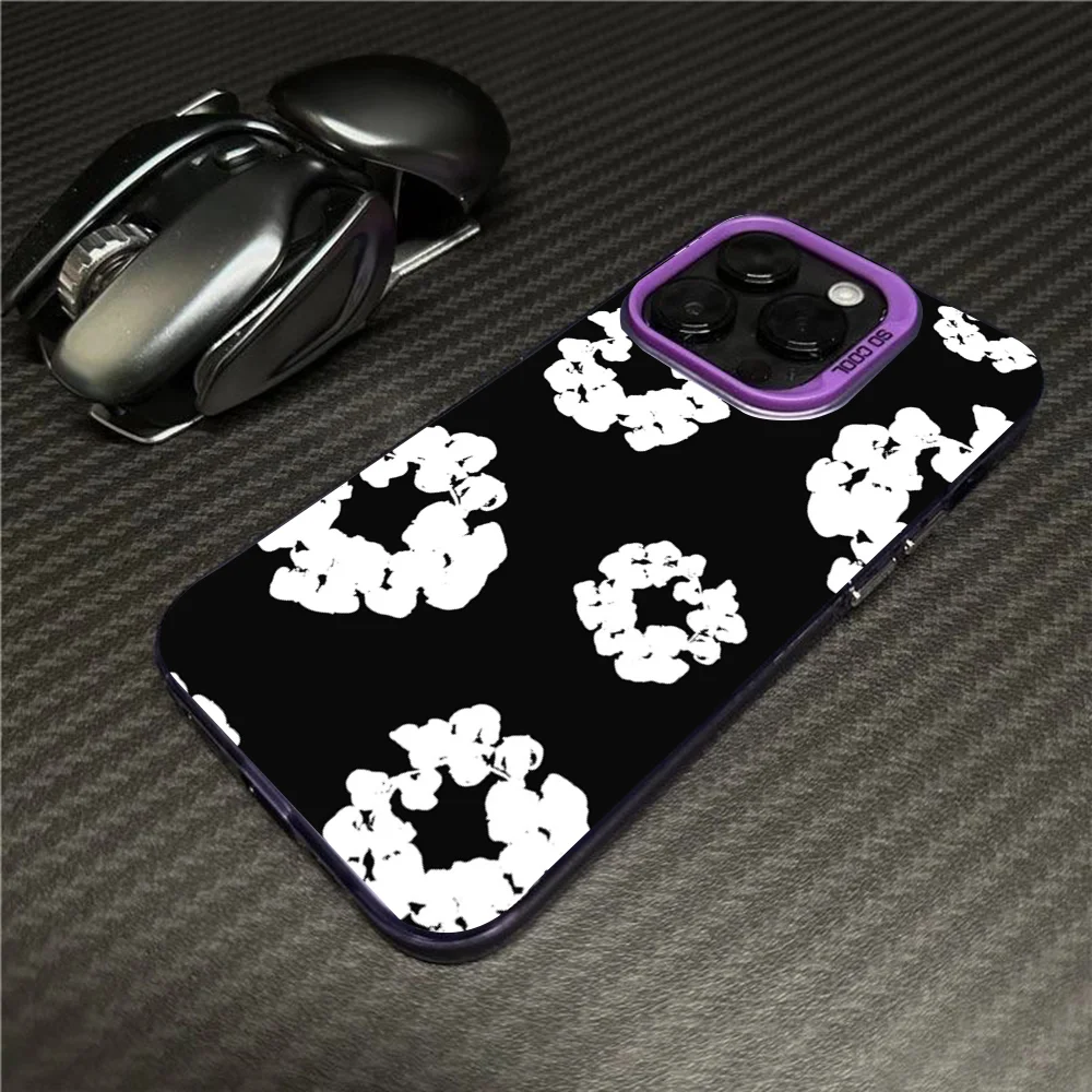 Luxury D-Denim T-Tears Phone Case For iPhone16,15,14,13,12,11,Mini,Pro,MAX Candy Matte Shockproof Back Cover 5