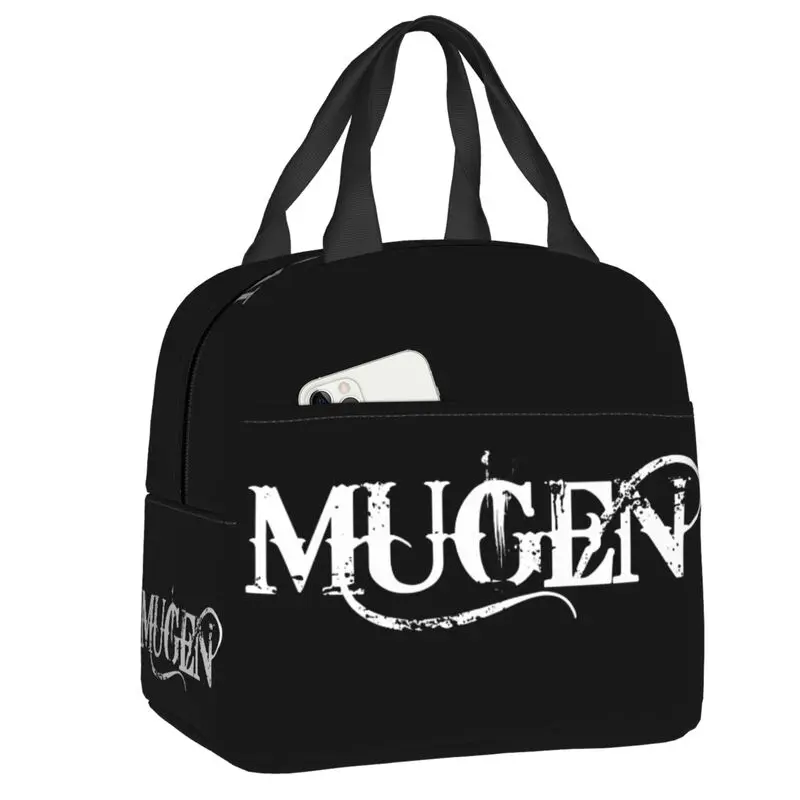 

Сумка для обеда Mugen Power для мужчин и женщин, персонализированный игровой Охладитель Двигателя, теплые изолированные коробки для обедов для детей и школы
