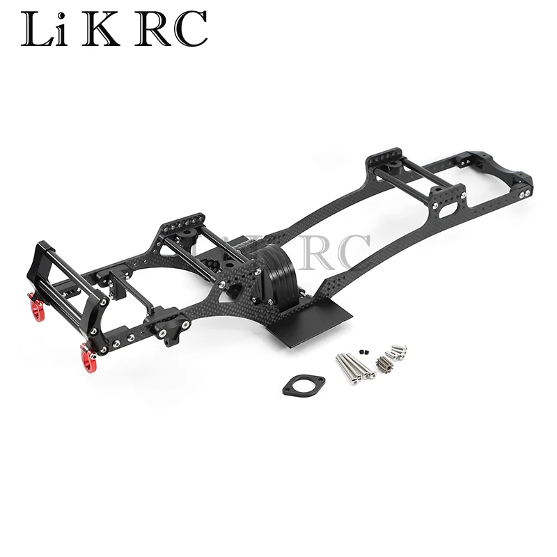

Комплект шасси из углеродного волокна LCG, рамка рельса V2, коробка передач, противоскользящая пластина, бампер для Axial SCX10 1/10, Радиоуправляемый гусеничный автомобиль, детали для самостоятельной сборки