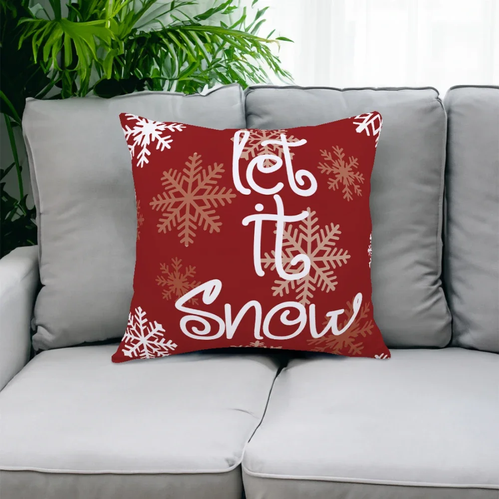 

Merry Christmas Cushion Cover 45*45cm Christmas Pillowcase Home Decoration Pillow Covers For Sofa Cushion Pillow Cases Decor