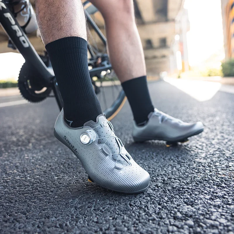 Cycling Shoes Men Women Carbon Fiber Outsole Road Bike Shoes Breathable