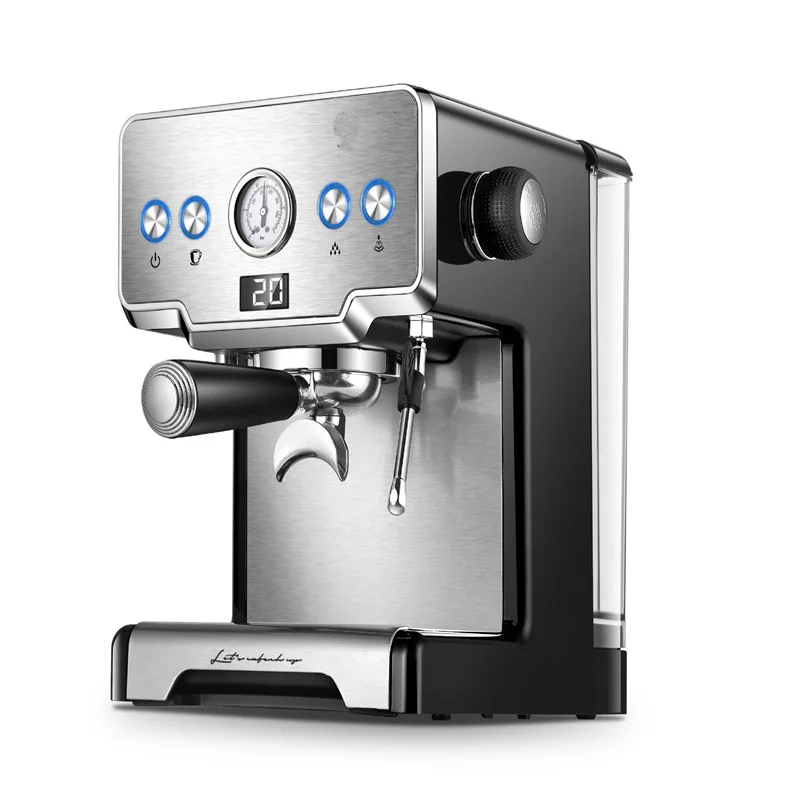 Máquina de café Espresso con bomba semiautomática para el hogar, cafetera  italiana tipo capuchino con burbujas de leche, 15bar, CRM3605 - AliExpress