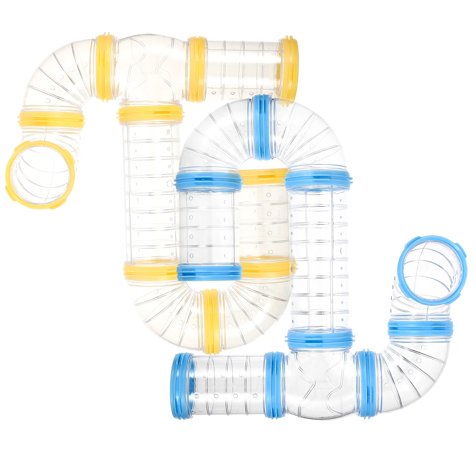 

Hamster Tube Kit Tunnels and Tubes Rat Cage Outer Supplies Toy Plastic Accessories Guinea Pig Clear DIY Tool