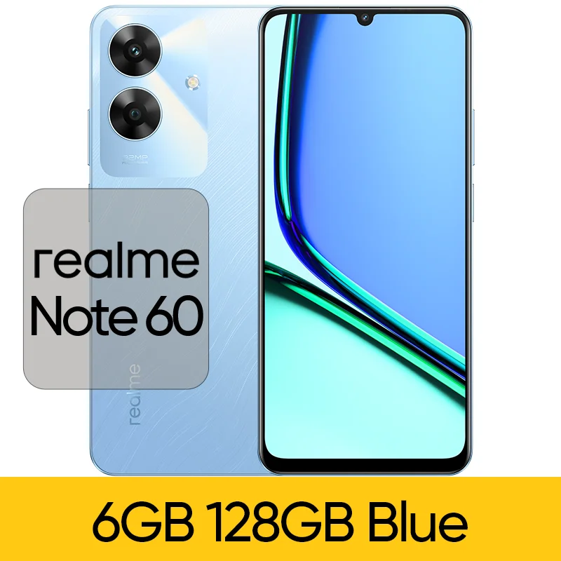 Original realme Note 60 Smartphone 32MP Camera 6.74'' 90Hz