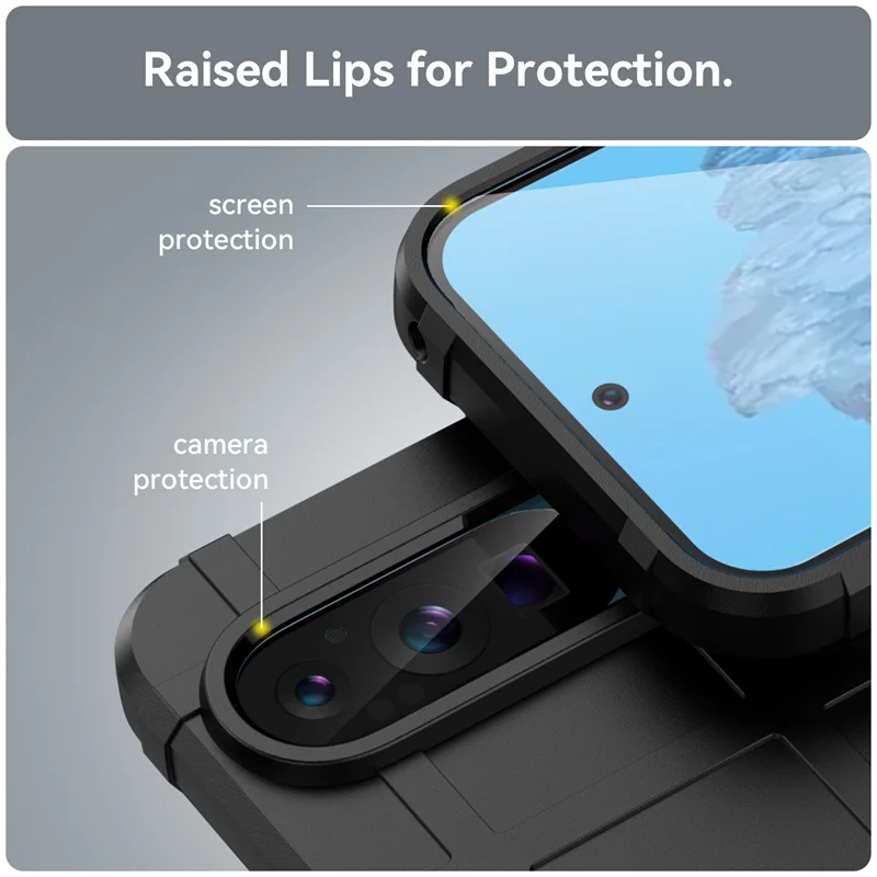 Shockproof Rugged Shield Matte TPU Protective Phone Case