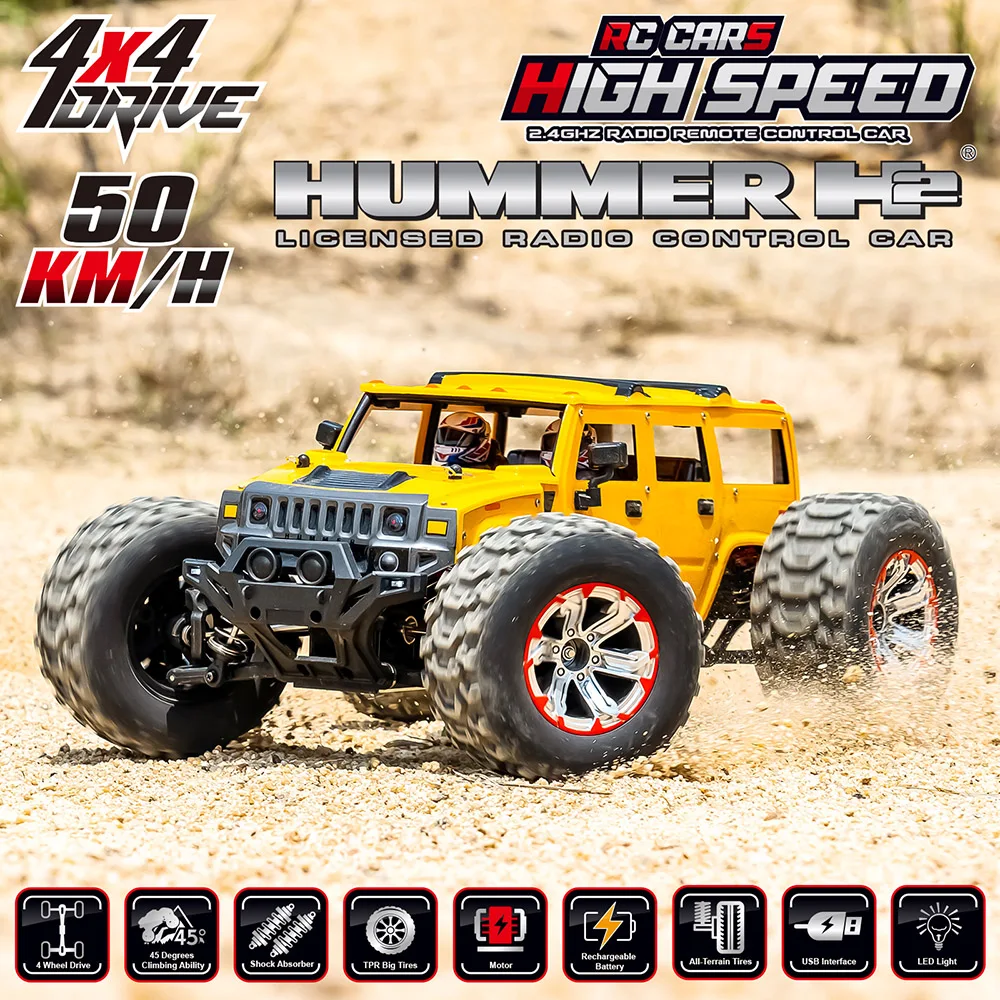 1/10 RC Car 4x4 Off Road Truck 50km/h High Speed Wireless