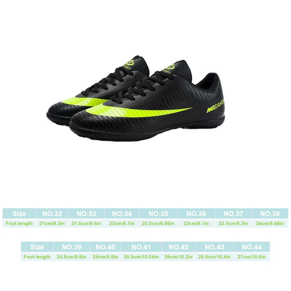 1 Pair Soccer Shoe Football Sneakers Breathable Rubber Washable Convenience Protective Wear-resistance Fine Workmanship