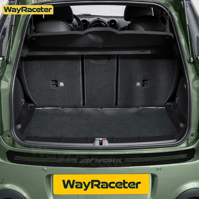 광택 5D 카본 블랙 비닐 데칼 후면 범퍼 트렁크로드 엣지 프로텍터 가드 스티커 MINI Countryman R60 JCW 액세서리