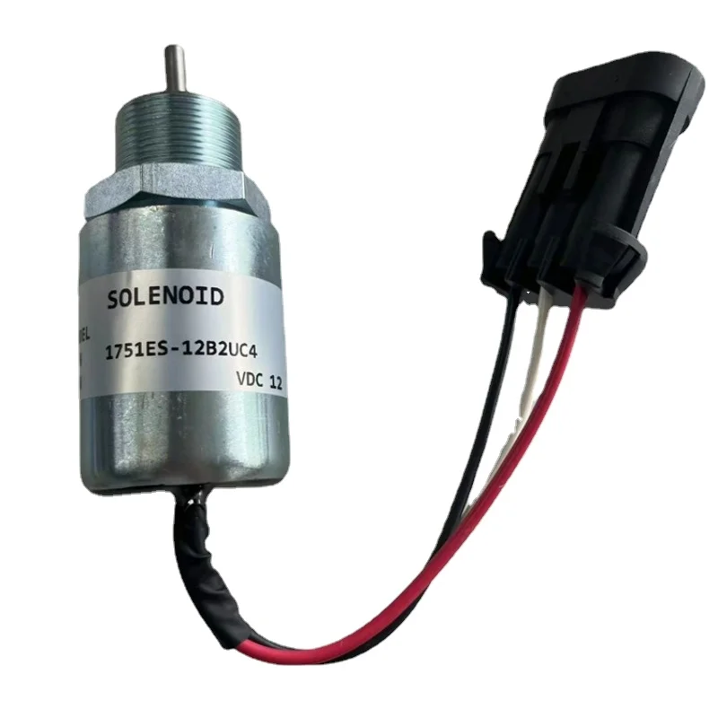 12V Fuel Shutoff Stop Solenoid 1751ES-12B2UC4 for Mitsubishi