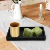 Bathroom Storage Tray Decorative Marble White Silicone Vanity Counter Top ganizer for Shampoo Lotion Cosmetics Keys Jewelry Anti 6