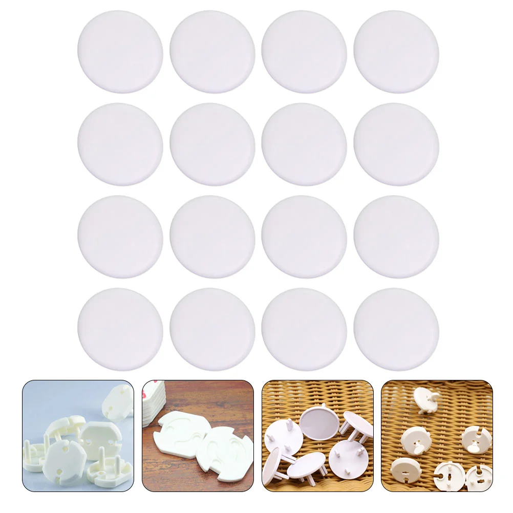 20 PCS Thin Section Power Case Baby Plug Covers Child Proofing Abs Outlet Socket Lid