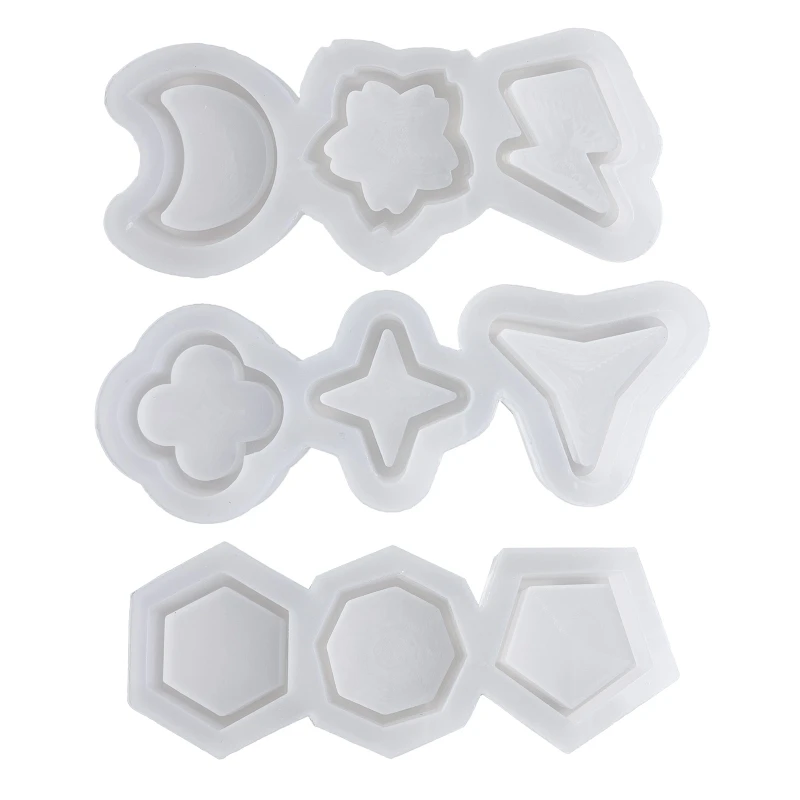 

Silicone Molds Shaker Resin Epoxy Mold for DIY Pendant Jewelry Making 97QE