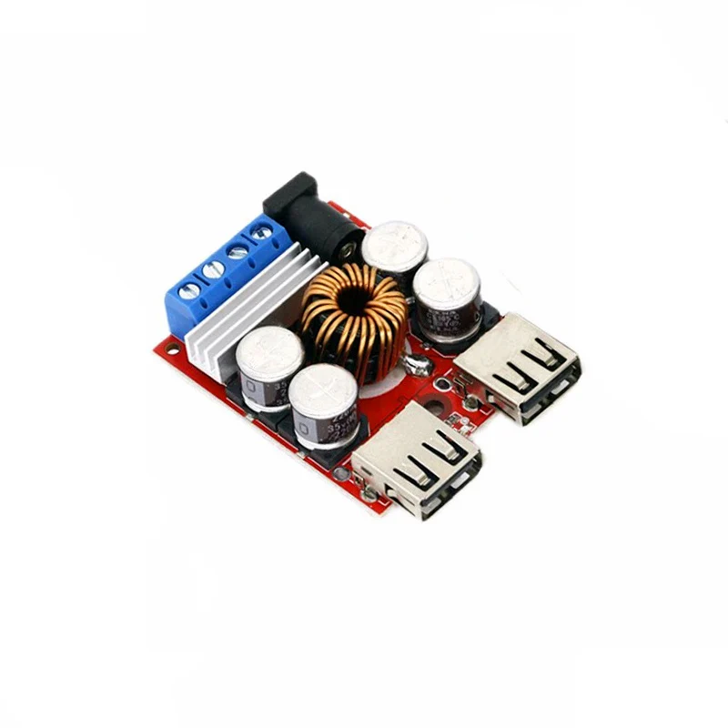 DC-DC 차량 충전 보드, 전원 공급 장치 감압 모듈, USB 출력 모바일 충전기, 2 포트, 4 포트, 8V-35V, 5V, 8A