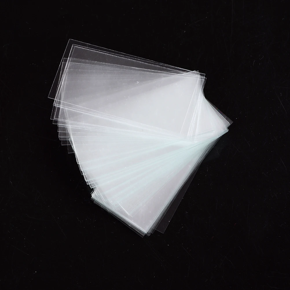 Laboratory Glass Slide 100 Pcs Transparent Square Glass Slides Coverslips Coverslides For Microscope Optical Instrument Microscope Cover Slip