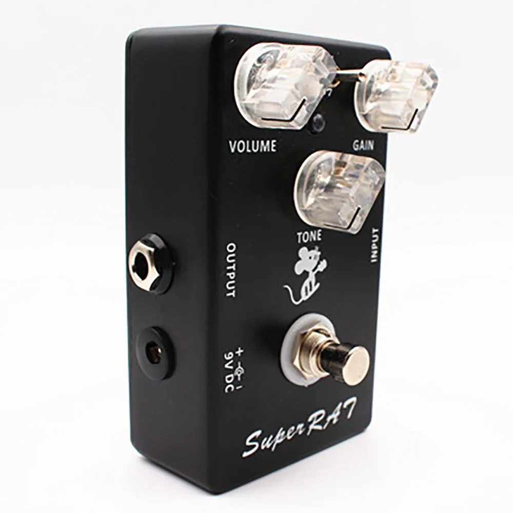 Mosky Pedal De Guitarra 클래식 쥐 왜곡 슈퍼 RAT 왜곡 기타 페달 손으로 만든 3 모드 부스트 프리 앰프-3 In 1 페달베이스