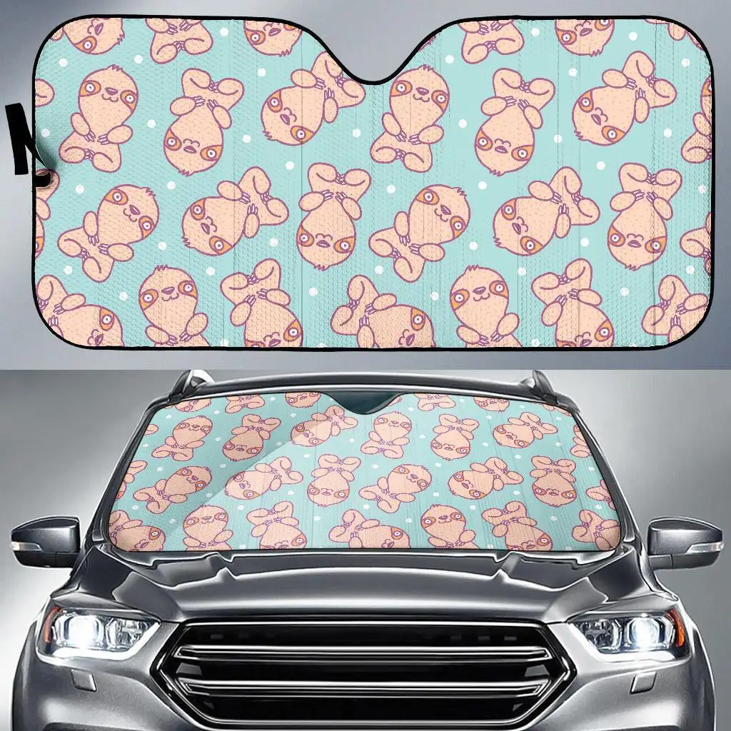 

Pattern Print Sloth Auto Sun Shade Car Windshield Window Cover Sunshade