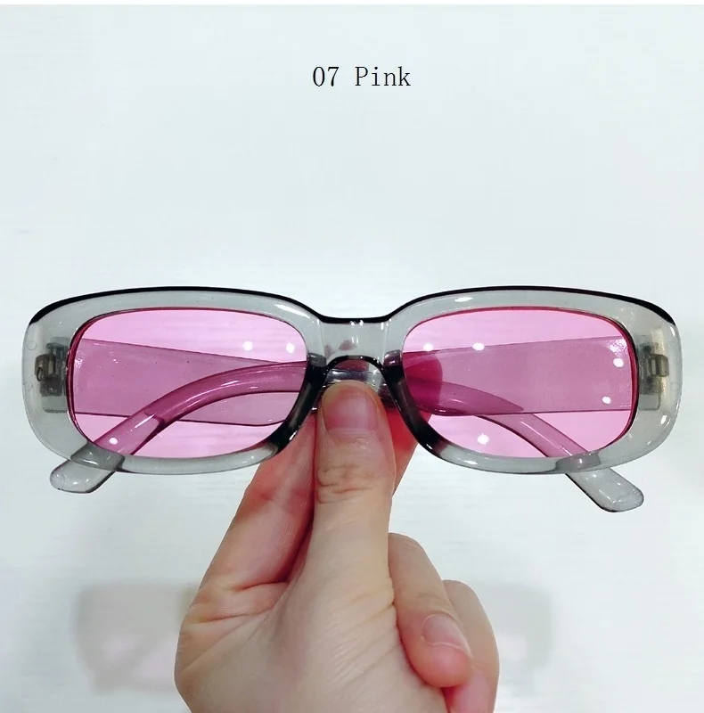Elegant Women's Rectangular Sunglasses Vintage Style Eyewear_voghion.com