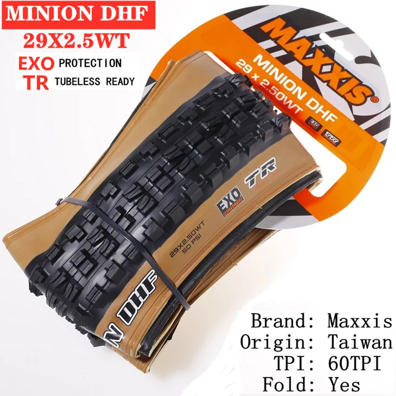 MAXXIS MINION DHF With A Tread Design That Deftly Balances Rolling Speed With Braking And Cornering Traction 29X2.5WT EXOTR Y