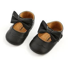 

Infant Baby Girls Mary Jane Flats Bow Non-Slip Soft Sole Princess Toddler First Walkers Sneaker Wedding Dress Shoes