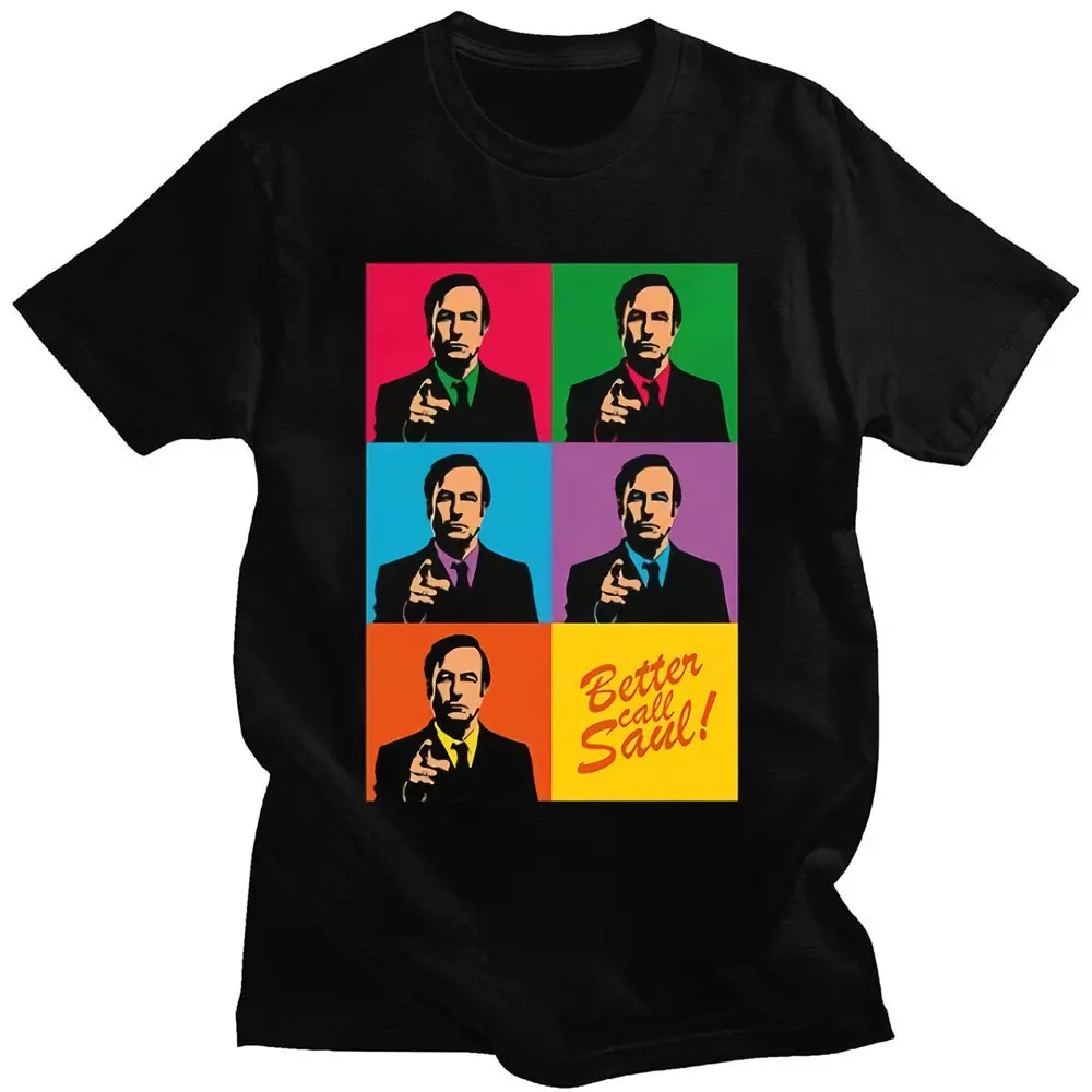 Heisenberg Breaking Bad Vintage Better Call Saul T-shirt con stampa grafica alla moda da uomo in cotone a maniche corte oversize_voghion.com