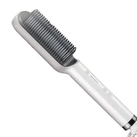 Peigne à cheveux raides professionnel, revêtement en céramique portable, brosse à cheveux, salon de coiffure pour femmes, outil de coiffage, savoir à chaud 4