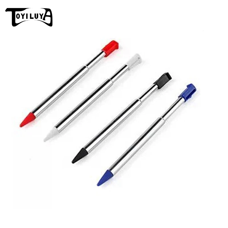 100 pçs/lote 4 Cores Escolha para 3DS Stylus pen Metal de Toque