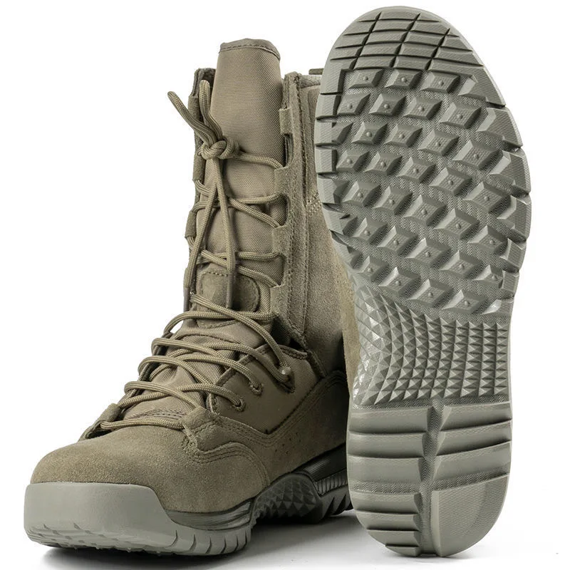 

2022 Popular Army Combat Men Boots Fashion Military Tactical Training Shoe Anti Slip Men Military Shoes Outdoor Boots for Mens