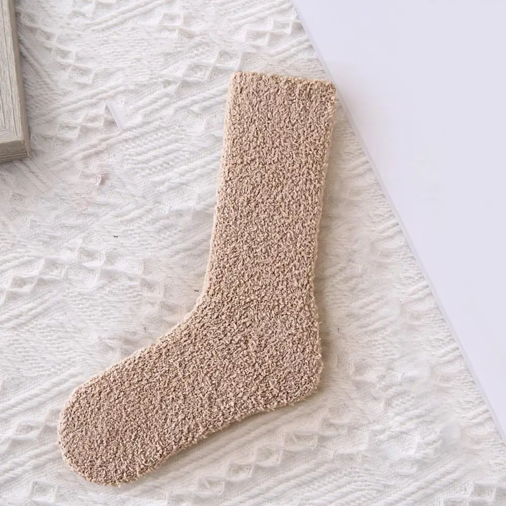 

Versatile Socks Cozy Plush Winter Socks Warm Breathable Versatile Unisex Accessories for Autumn with Thickened Design Solid
