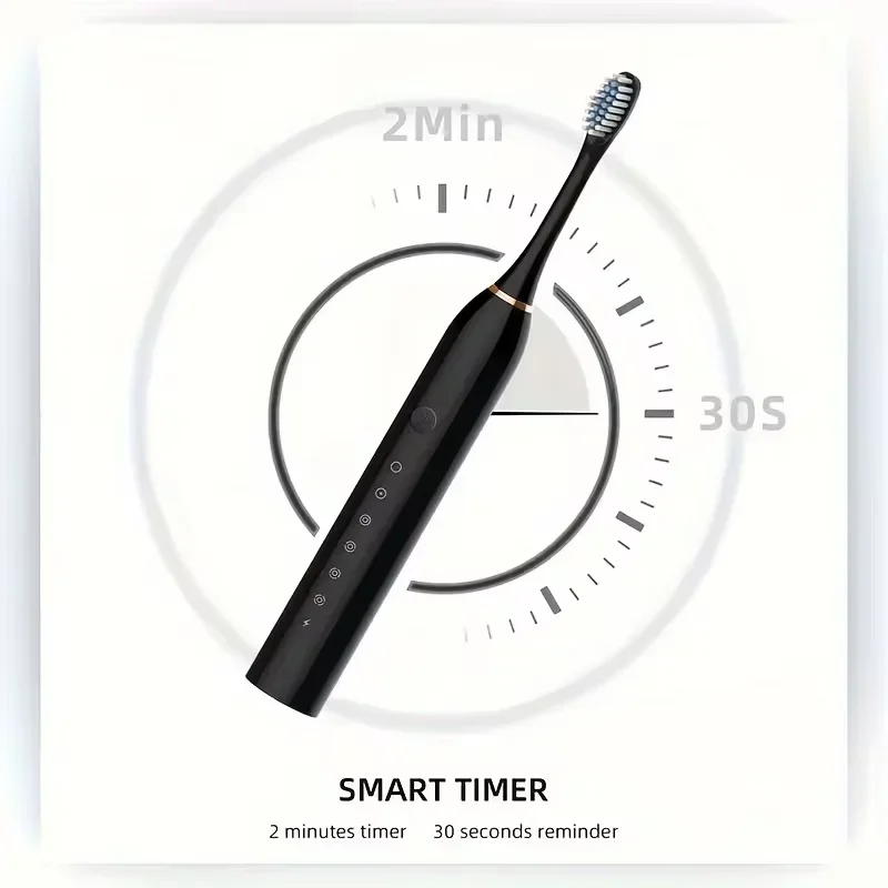 1set ultrasonic electric toothbrush, with multiple modes to effectively clean teeth and gums, suitable for home use