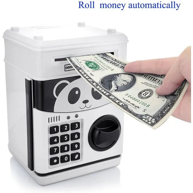 Piggy Bank for Kids, Electronic Password Piggy Bank Kids Safe Mini ATM Toy for 3-14 Year Old Boys and Girls