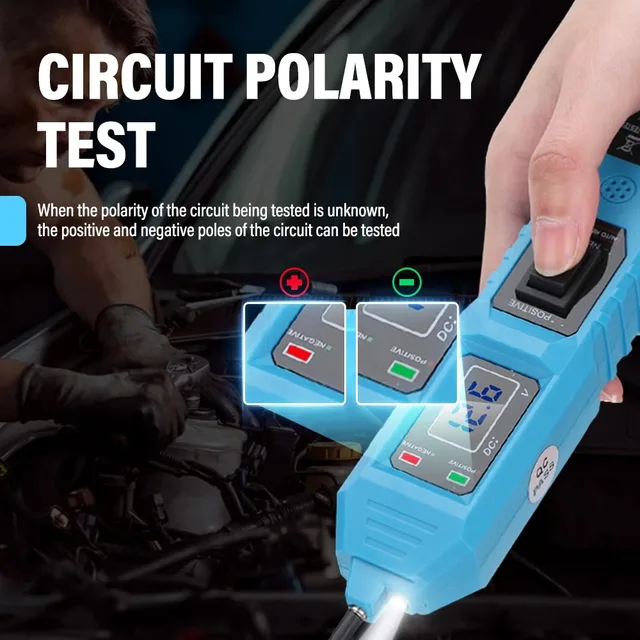 Newest Automotive Circuit Tester Digital Test Electric Voltage Power Test System Probe Detector Car Voltage Tester Test tool 6