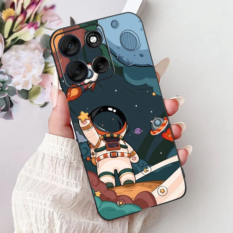 Cute Cartoon Cat & Butterfly Luxury Phone Case – Stylish Protection
