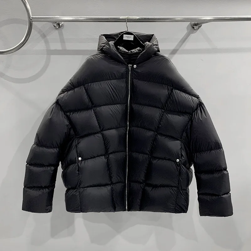 

Winner 2023 Rick Winter Jackets for Men Down Jacket Women High Street Ro Owens Oversized Bat Sleeve Down Coat Jacket