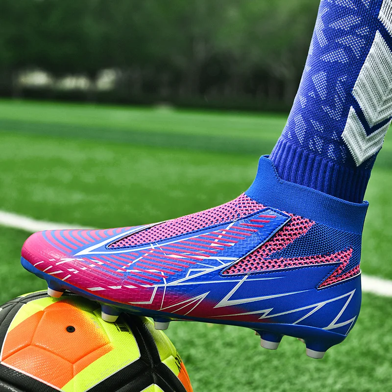 Football Boots Men Studded Boots For Boys Long Spikes Professional Soccer Shoes Society For Women High Quality Original 2024 New
