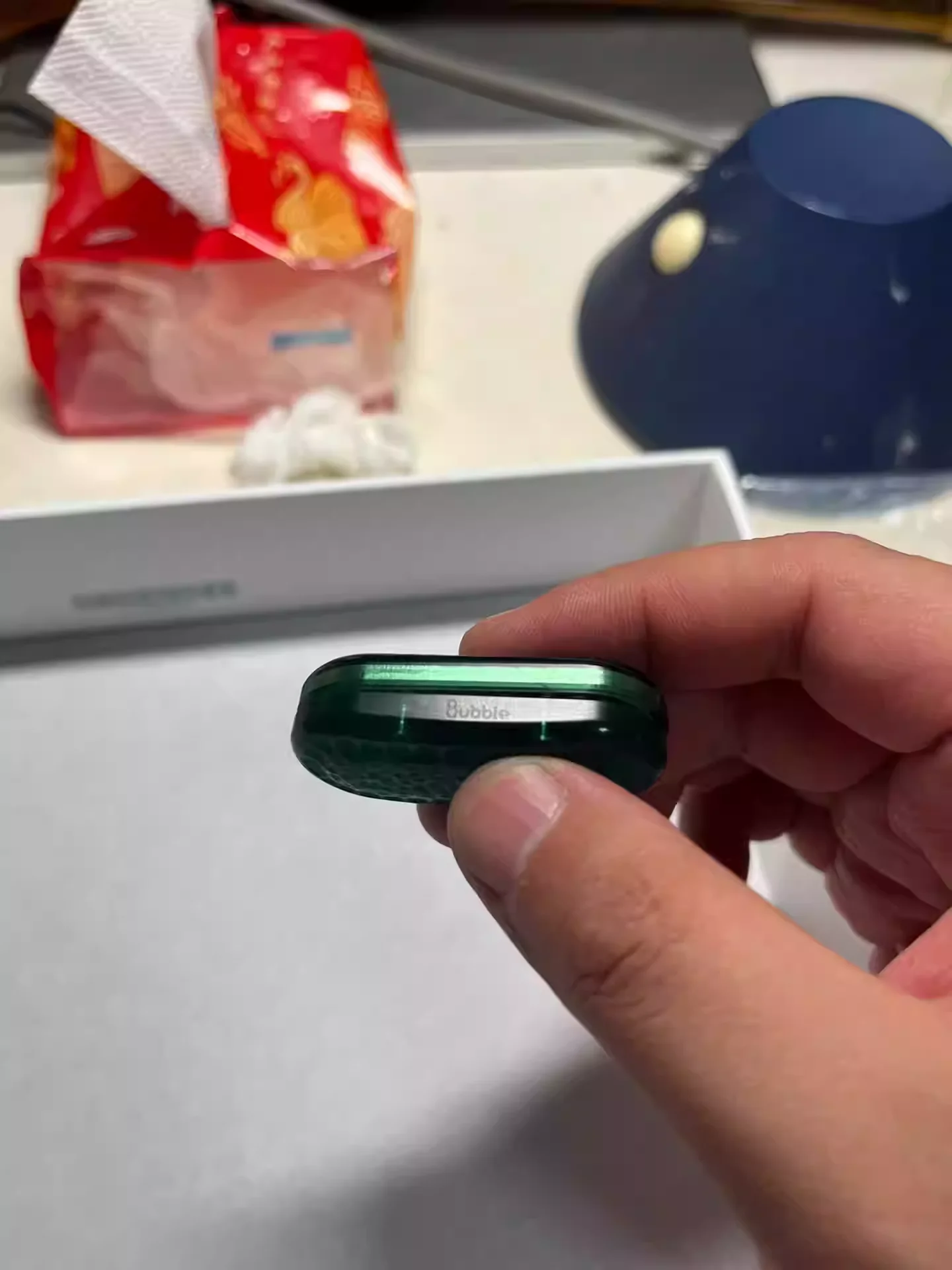 

Top Coin Malachite Emerald Green, Forgotten Worry Stone Fingertip Gyroscope EDC